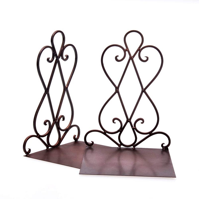 Artkingdome Book Ends Luxury Bookends, Retro Organizer Stand, Desk Holder Racks, School Heavy Liberary Bookshelf Decorative Bookend 1pair w/Padding Gift - Image 5